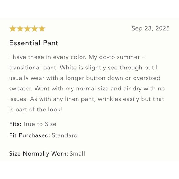 NWT Size L - The Reese Linen Blend Pull-On Barrel Pants Pilcro (NWT US$ 118) - Picture 11 of 16